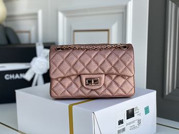 Chanel Reissue Calfskin Leather Pink AS2892 Size 20cm