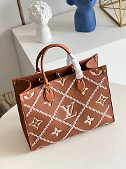 Louis Vuitton Onthego MM Hand Bag Orange M45595 34cm - 5