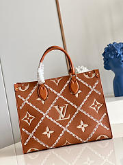 Louis Vuitton Onthego MM Hand Bag Orange M45595 34cm - 4
