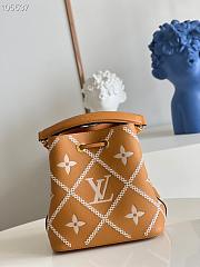 Louis Vuitton NeoNoe Monogram Empreinte Bucket Bag Brown 20cm - 3