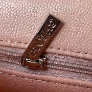 Chanel Mini Flap Bag Calfskin Silver Metal Pink A35200 17cm - 5