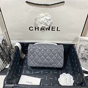 Preloved Chanel Silver Glazed Aged Calfskin Classic Flap Wallet 258783 –  KimmieBBags LLC