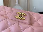 Chanel Mini Classic Flap Bag Leather Gold-tone Metal Pink A01116 Size 20cm - 2