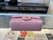 Chanel Mini Classic Flap Bag Leather Gold-tone Metal Pink A01116 Size 20cm - 3