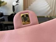 Chanel Mini Classic Flap Bag Leather Gold-tone Metal Pink A01116 Size 20cm - 4