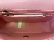 Chanel Mini Classic Flap Bag Silver-tone Metal Pink 20cm - 4