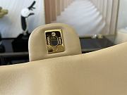 Chanel Mini Classic Flap Bag Gold-tone Metal Beige 20cm - 4