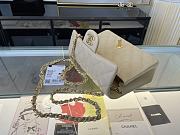 Chanel Mini Classic Flap Bag Gold-tone Metal Beige 20cm - 5