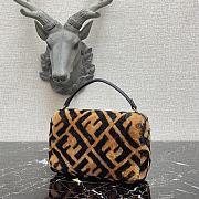 Fendi Baguette Brown Sheepskin Bag 8BS017 Size 18cm - 4