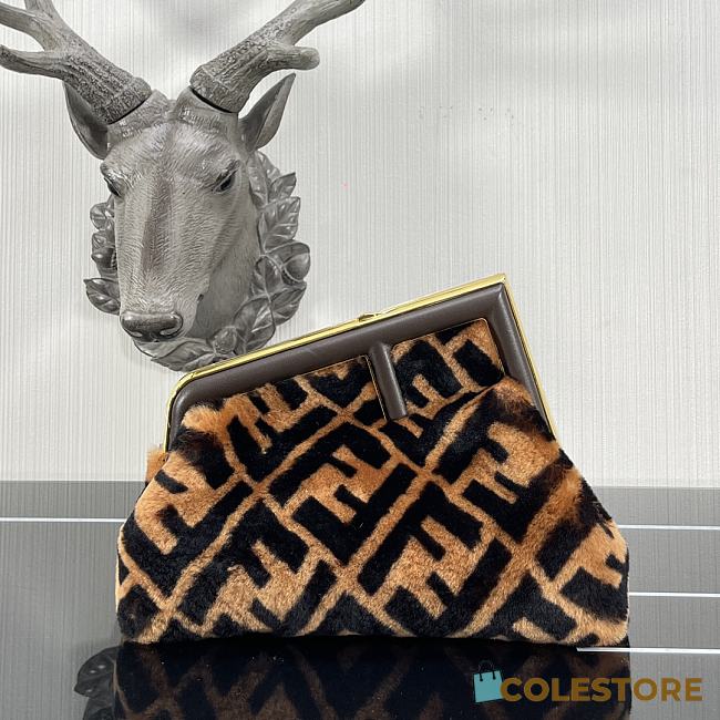 Fendi First Shearling In Brown Size 32cm - 1