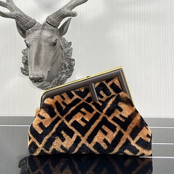 Fendi First Shearling In Brown Size 32cm