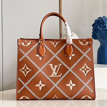 Louis Vuitton Onthego MM Hand Bag Orange M45595 34cm