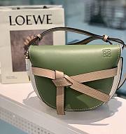 Loewe Small Gate Crossbody Bag In Green 26167 Size 25x18x10cm - 1
