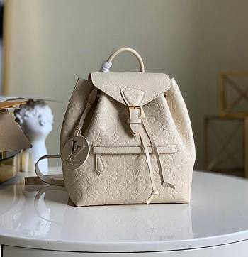Louis Vuitton Montsouris Backpack In White M45205