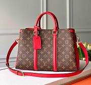 Louis Vuitton Soufflot MM Monogram Canvas In Red 35cm - 1