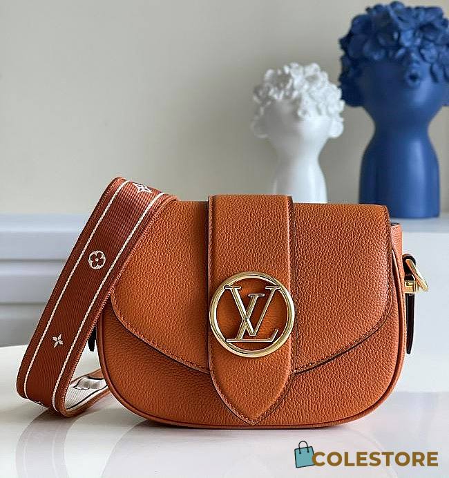 Louis Vuitton Pont 9 Soft Calfskin Leather M55948 Size 25x17.5x8cm - 1