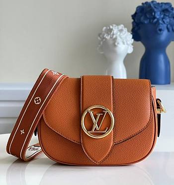 Louis Vuitton Pont 9 Soft Calfskin Leather M55948 Size 25x17.5x8cm