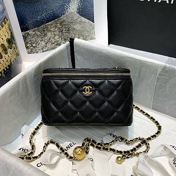 Chanel Medium Classic Box Black A88828 Size 16cm
