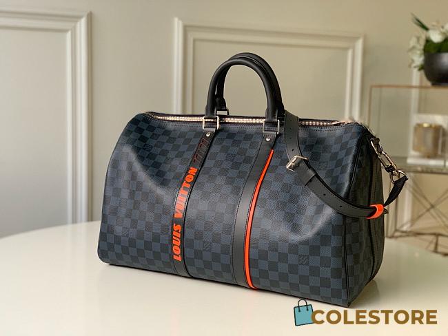 LV Bandouliere Damier Cobalt & Orange Size 45cm - 1