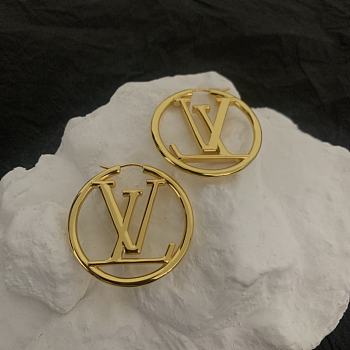 LV Louise Hoop Earings In Gold M64288