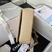 Chanel Chain Flap Bag Beige AS2975 Size 20cm - 4