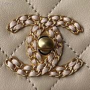 Chanel Chain Flap Bag Beige AS2975 Size 20cm - 6