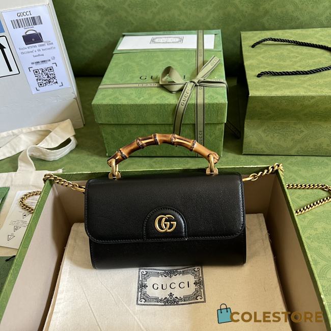 Gucci Diana Small Shoulder Bag In Black 20cm - 1