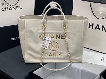 Chanel Shopping Bag White 40cm