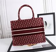 Dior Book Tote Oblique Embroidery Size 36.5cm - 4