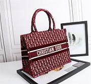 Dior Book Tote Oblique Embroidery Size 36.5cm - 2