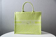 Dior Book Tote Embroidery In Green Size 42cm - 1