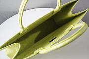 Dior Book Tote Embroidery In Green Size 42cm - 6