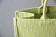 Dior Book Tote Embroidery In Green Size 42cm - 2
