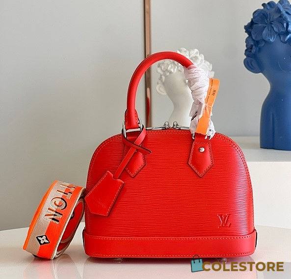 Louis Vuitton Alma BB Epi Leather Red M59217 Size 23.5cm  - 1