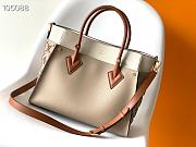 Louis Vuitton On My Side Wool Details In Beige M58918 Size 25cm - 3