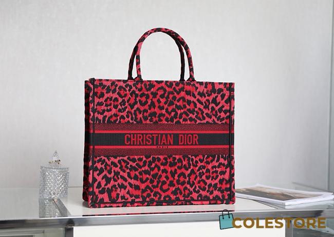 Dior Book Tote Red Mizza M1286 Size 41cm - 1