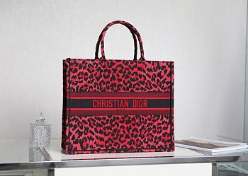 Dior Book Tote Red Mizza M1286 Size 41cm