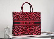 Dior Book Tote Red Mizza M1286 Size 41cm - 4