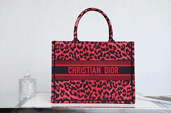Dior Book Tote Red Mizza M1286 36.5cm