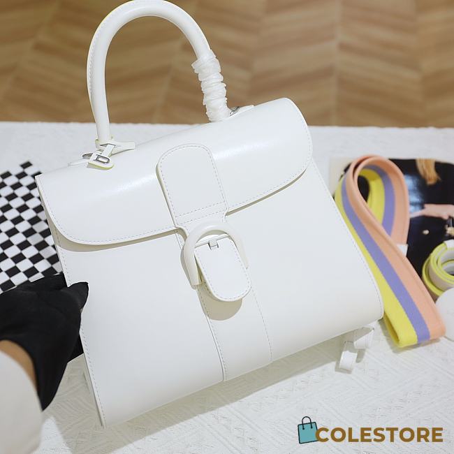 Delvaux Brilliant Mini In White Size 28cm - 1
