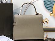 Delvaux Tempete Small In Grey Supple Calf 27.5cm - 2
