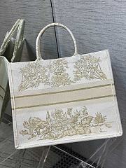 Dior Book Tote Toile De Jouy Size 42cm - 6