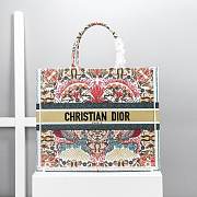 Dior Book Tote Toile De Jouy Multicolor Size 42cm - 1