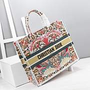 Dior Book Tote Toile De Jouy Multicolor Size 42cm - 3