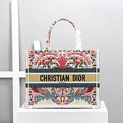 Dior Book Tote Toile De Jouy Multicolor Size 36cm - 1