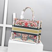 Dior Book Tote Toile De Jouy Multicolor Size 36cm - 4
