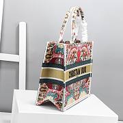 Dior Book Tote Toile De Jouy Multicolor Size 36cm - 5