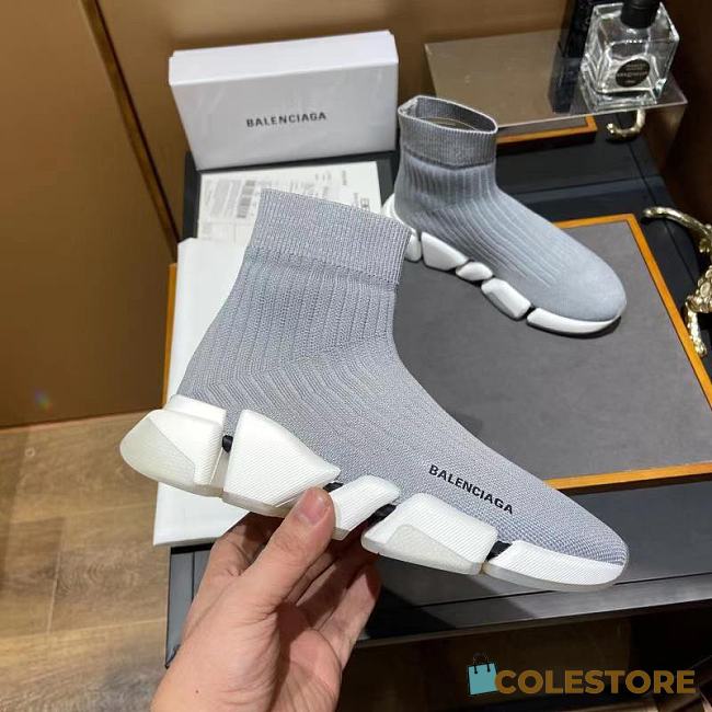 Balenciaga Speed Sneakers In Grey - 1