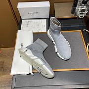 Balenciaga Speed Sneakers In Grey - 5