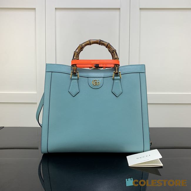 Gucci Diana Tote Bag In Blue 35cm  - 1